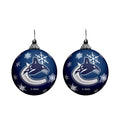 Vancouver Canucks Ball Ornament – two pack on white background