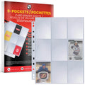 Evoretro 9-Pocket Card Binder Sheets