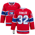 Jacob Fowler Autographed Montreal Canadiens Fanatics Premium Jersey - front view