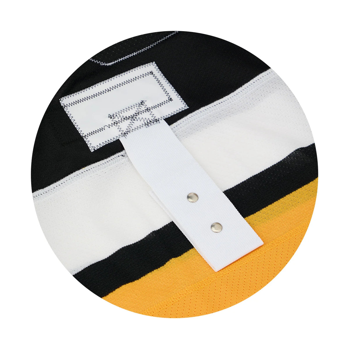Jersey fight strap and tags detail