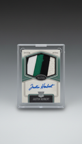 2020 Panini National Treasures Justin Herbert patch autograph card
