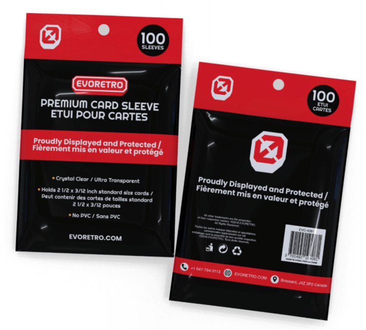 EvoRetro Premium Card Sleeves (100-Pack)