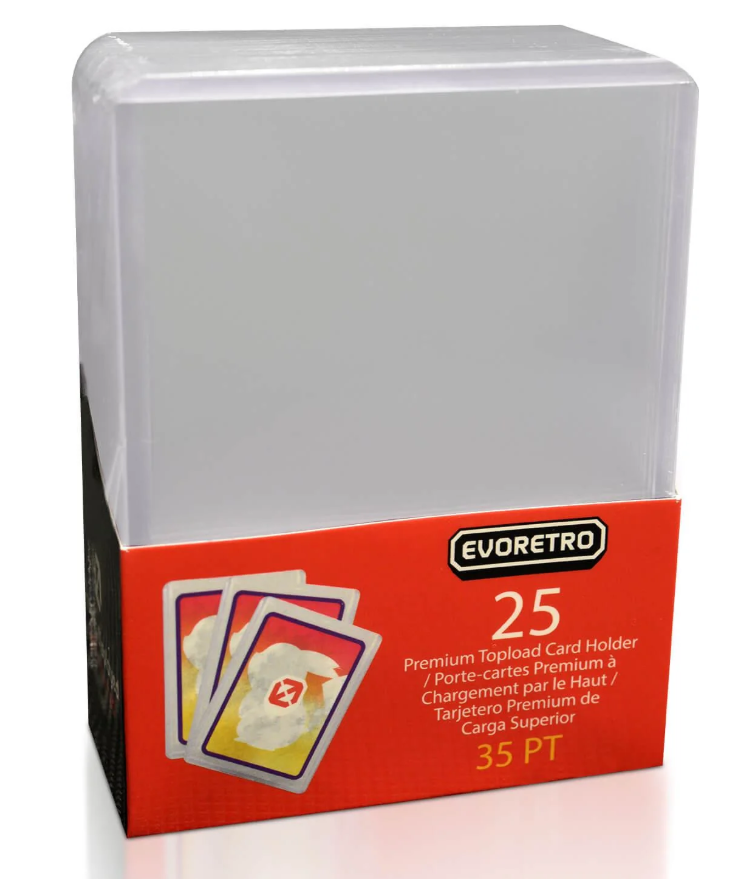 EvoRetro 35PT Premium Topload Card Holders (25-Pack)