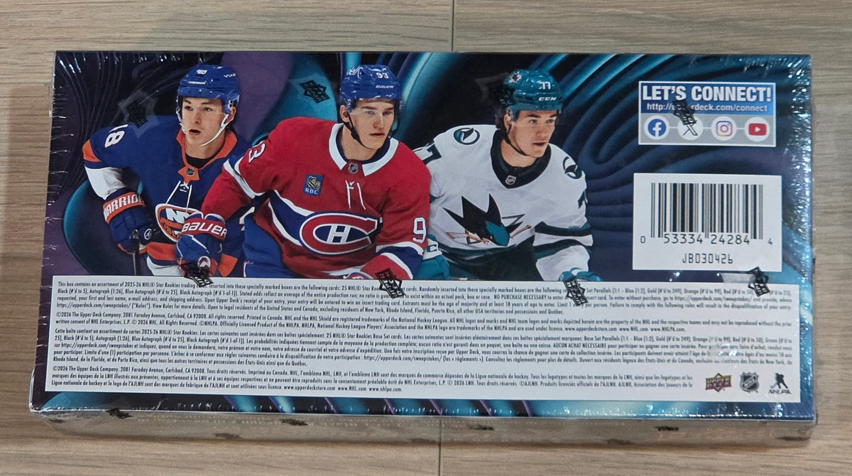 2025-26 Upper Deck NHL Star Rookies Box Set